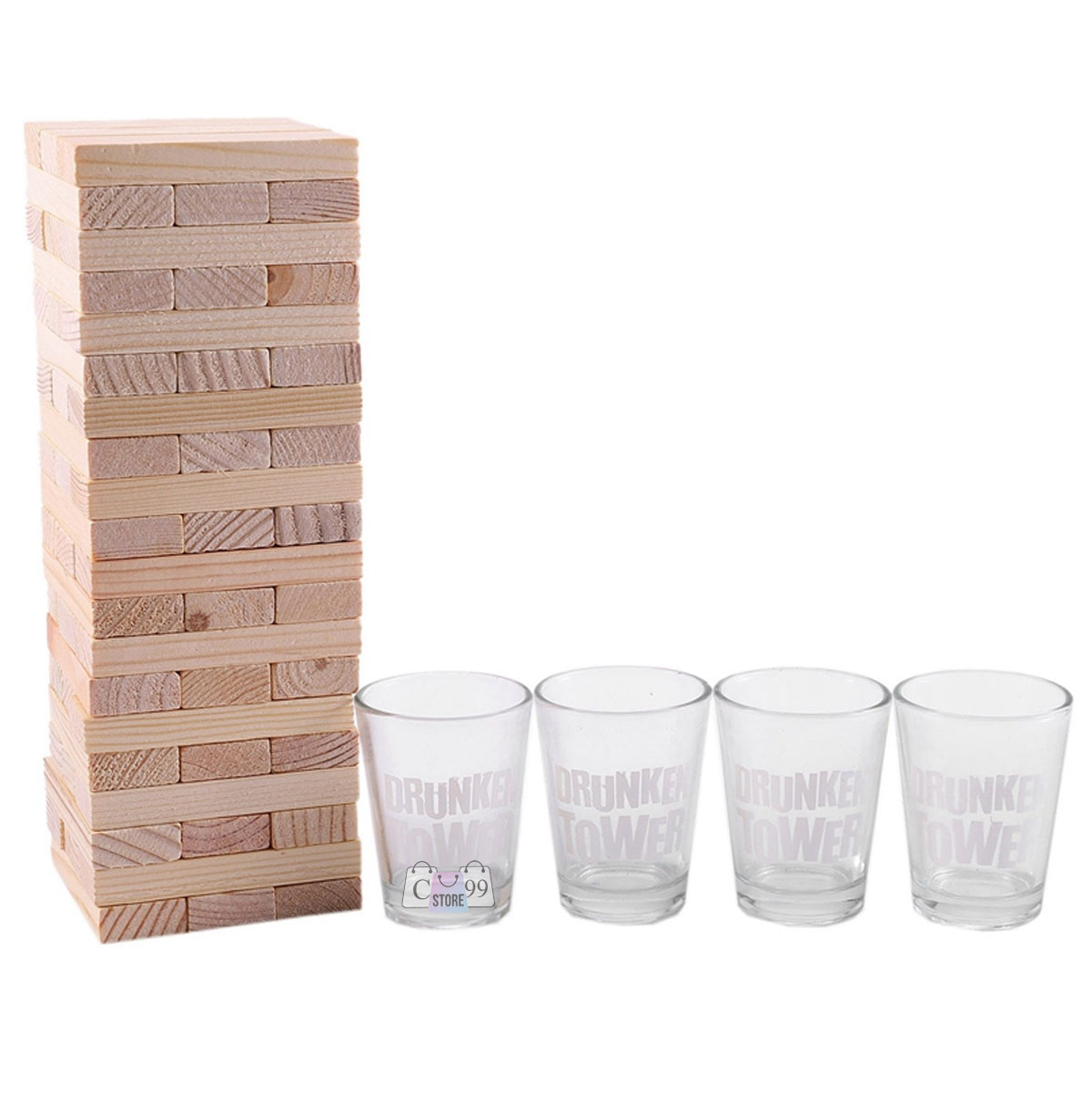 Miniatura 6 de Jenga Juego de Copas Para Beber Drunken